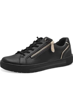 Jana Sneaker Sportive da Donna con Comoda e Ampia Gamma vegana, Scarpe da Ginnastica, Colore: Nero e Oro, 36 EU
