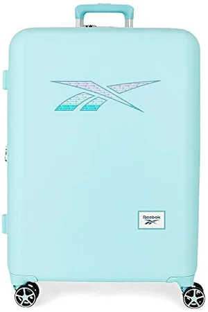 Reebok Valigia media Turchese 48x70x26 cm ABS rigido Chiusura TSA integrata 74L 2.5 kg 4 Doppie ruote