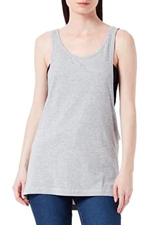 Urban classics Ladies Loose Tanktop, Canotta, Donna, (Grey), M