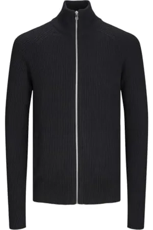 JACK & JONES Jjpannel Aw24 Pls-Cardigan con Cerniera Maglione, , 5XL Uomo