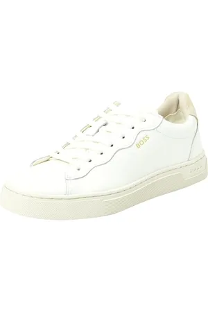HUGO BOSS Rhys_Tenn_FL, Scarpe da Ginnastica Donna, White, 42 EU