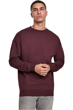 Urban classics Felpa Uomo Oversize a Maniche Lunghe, Maglione per l´inverno, Polsini e Vita Elastici, Colore , Taglia S