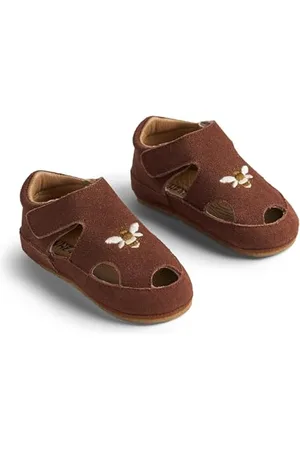 WHEAT Hausschuh-Sandale Pax-Unisex-Echtes Leder, Ciabatte Bambini, , 26 EU