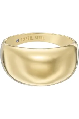 Fossil Anello da donna All Stacked Up -Tone, in acciaio inox, JF04746710, Acciaio inossidabile, Nessuna pietra preziosa