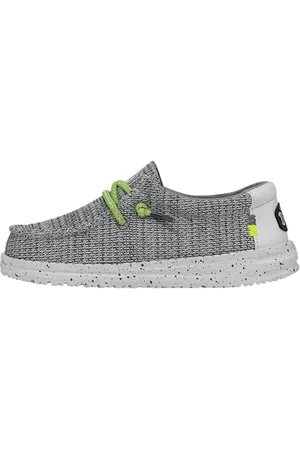 Hey dude Wally Youth Sox, Moccasin Bambini e ragazzi, Grigio (Stone White), 37 EU