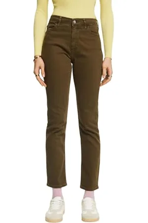 ESPRIT Pantaloni da donna, 350/kaki verde., 33W x 30L