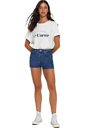 Trendyol Pantaloncini da Donna a Vita Alta e Gamba Larga, , 40