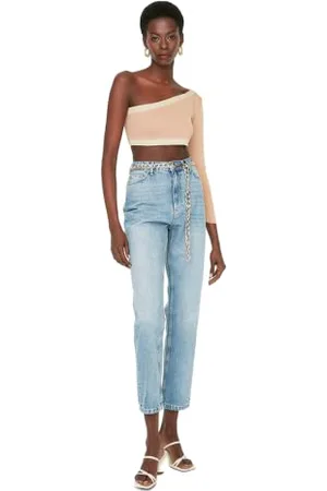 Trendyol Jeans a Vita Alta Bootcut e Svasati, , 72 Donna