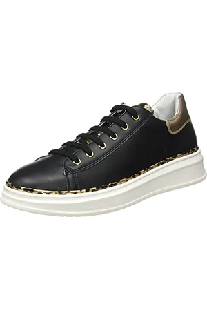 Naturino Porter Zip, Scarpe da Ginnastica Donna, Black-Platinum, 39 EU