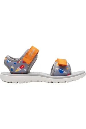 Clarks Surfing Tide K, Sandali Bambini e ragazzi, Grey, 28.5 EU