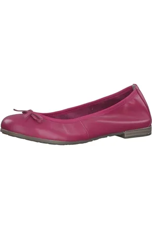 Marco Tozzi Ballerine Donna in Pelle con Fiocco, Rosa (Pink), 39 EU