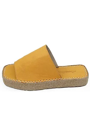 Bonateks Derbtrlky100230, Sandali con Zeppa Donna, Colore: Arancione, 40 EU