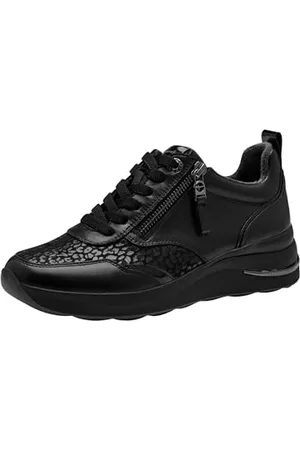 Tamaris Comfort 8-83714-43-Sneaker Low, Scarpe da Ginnastica Donna, Nappa Nera, 37 EU Larga