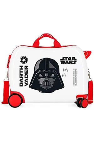 STAR WARS Darth Vader - Valigia per bambini, bianca, 50 x 38 x 20 cm, rigida ABS, chiusura a combinazione laterale, 34 l, 1,8 kg, 4 ruote, bagaglio a mano