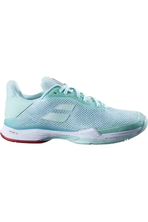 Babolat Women, Scarpe da Tennis Donna Jet Tere all Court-Mano, Ammortizzazione-Tecnologia Active Flexion-Suola Traspirante Ortholite-Marca Francese-Yucca/White, 42 EU
