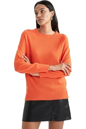 DeFacto I6913az Camicia da Donna, Arancione, S