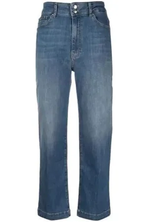 Moschino Cropped Slim Fit 5-Pocket Trousers Pantaloni Casual, , 25 da Donna