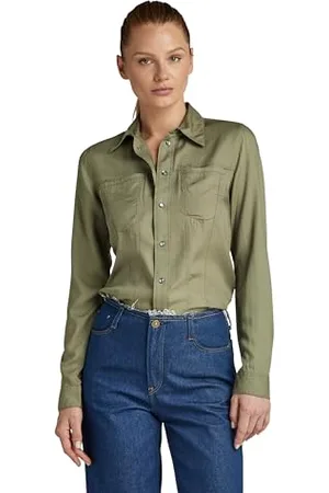 G-Star Donna Fitted Shirt, (shamrock D24437-D297-2199), L