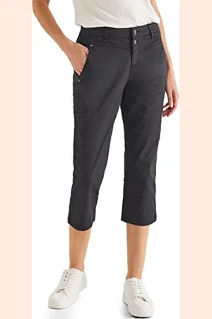 Street one A376301 Pantaloni Estivi a 3/4, Pure Grey, 34W x 22L Donna