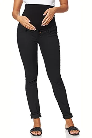 Mama;licious MLJULIANE SLIM PANT - NOOS, Jeans maternità Donna, (Black), W28/L32 (Taglia Produttore: 28)