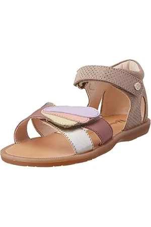 Naturino FRINGE, Sandali da Bambina, Platinum-Multi, 21 EU