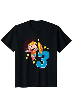 Wonder Woman Bambino Cute Birthday 3 Maglietta