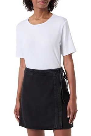 ONLY ONLVILLA Wrap Tie Skirt DNM GUA Gonna a Portafoglio, , X-Small Donna