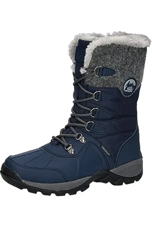 LICO Silke, Stivali da Neve Donna, Blu Marine/Grigio, 37 EU