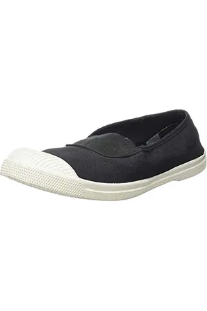 Bensimon Tennis Elastique Femme, Scarpe da Ginnastica Basse Donna, Nero (Carbone), 36 EU