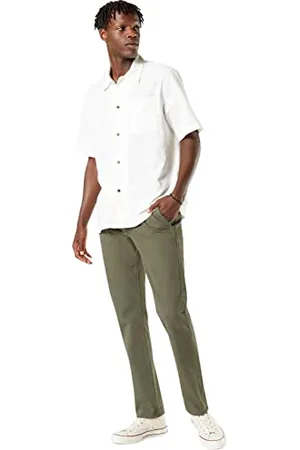 Dockers Smart 360 Flex Alpha Slim, Pantaloni Uomo, ( Olive), 32W / 30L