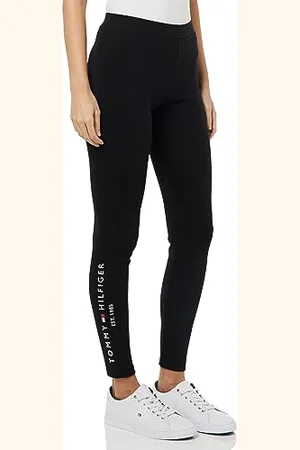 Tommy Hilfiger Heritage Slim Hilfiger Legging WW0WW37347, Donna, (Black), M