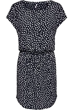 ONLY Onlmay Life S/S Dress Noos Vestito, (Night Sky/Lea Flower), S Donna