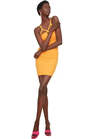 Trendyol Mini Bodycon Regular Dress Vestito, , 38 Donna