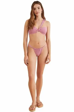 Women secret Top Bikini Bandeau Asimmetrico Reggiseno, 90B Donna