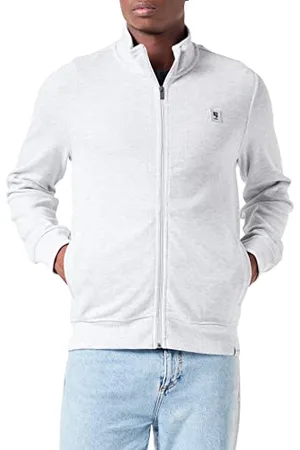 Garcia Cardigan Sweat Maglia di Tuta, Cream Melee, S Uomo