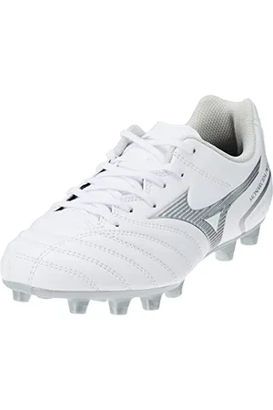 Mizuno MONARCIDA NEO II SELECT Jr, Scarpe da Football, Unisex - Bambini e ragazzi, White/Hologram, 34.5 EU