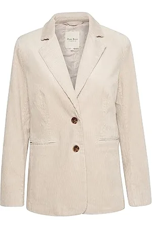 Part Two Blazer da Donna Monopetto con Risvolto tacca Tasche in Tessuto di Velluto a Coste, , 76