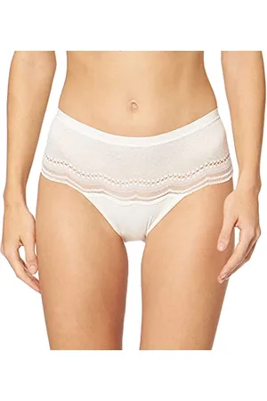 Playtex Slip Midi Secret Comfort Effetto Pancia Piatta Donna x1, Madreperla (White), XS