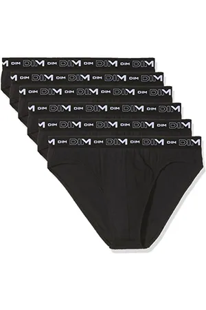 Dim Slip in Cotone Elasticizzato Traspirante Uomo x6, Nero, L