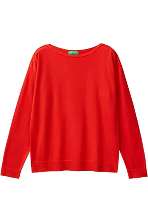 Benetton Maglia SC Barca M/L 103CD102L Maglione, , XS Donna