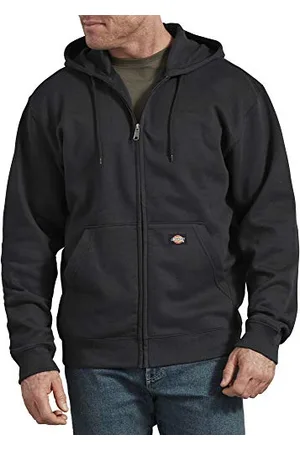 Dickies Felpa con Cappuccio e Zip Intera Giacca di Pile, (Dark Heather), S Uomo