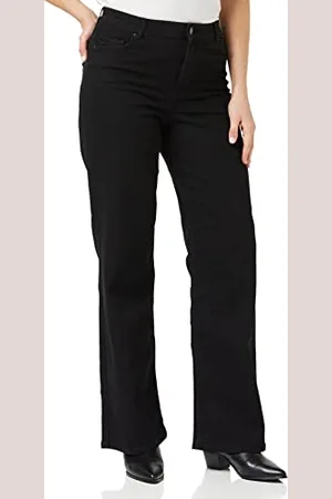 Pieces® Pcpeggy HW Wide Pant BLC Noos BC-Pantaloni Jeans, , M Donna