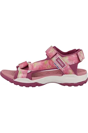 Geox J Borealis Girl, Sandal, Cyclamen/Lt Coral, 39 EU