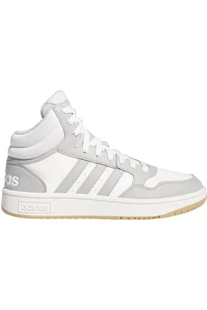 adidas Hoops 3.0 Mid Classic Shoes, Scarpe Donna, Cloud White/Grey Two, 36 EU