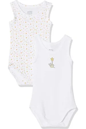 chicco Set 2 Body Senza Maniche, (Bianco e 034), 50 (Taglia Produttore:050) (Pacco da 2) Bimbo