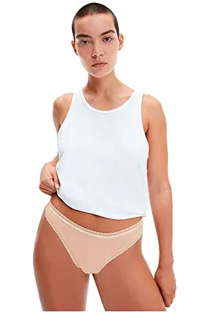 Calvin Klein Thong 000Qd3763E, Perizoma Donna, (Cedar), S