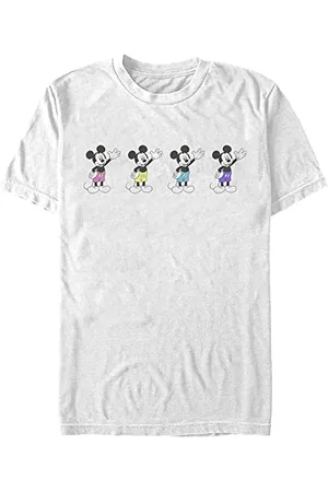 Disney Mickey-Neon Pants Organic Short Sleeve T-Shirt, , L Unisex