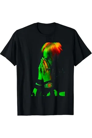 Billie Eilish Foto ufficiale Hand Face Black Maglietta