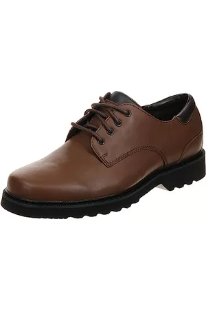 Rockport Northfield Leather - Scarpe Basse da Uomo, Marrone, 44.5 EU Stretta