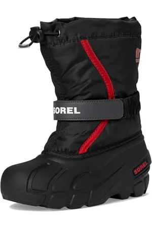 sorel Flurry Boot, Stivali Invernali, Unisex - Bambini e ragazzi, Black/Bright Red 2024, 26 EU